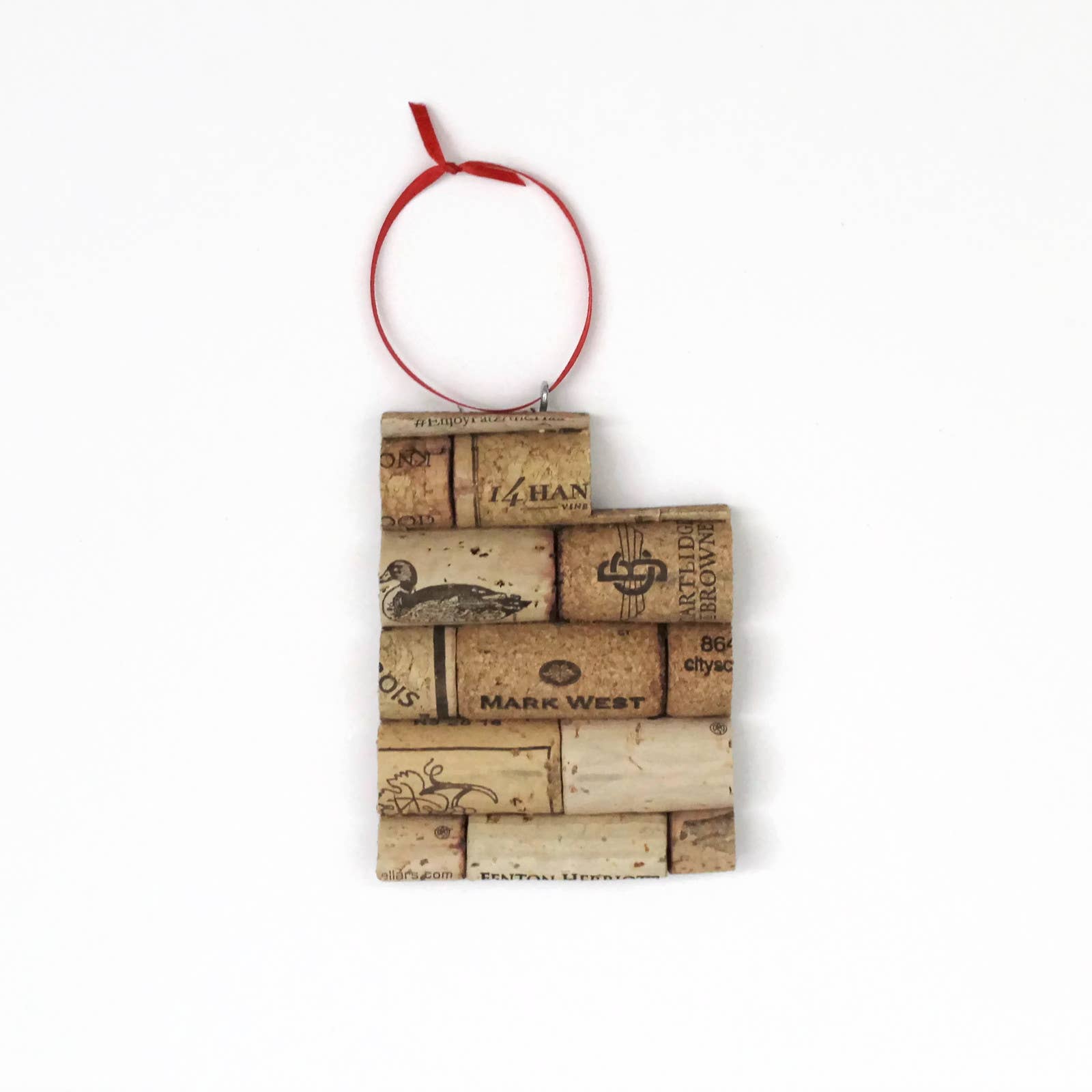 Desert Coastal Studios - Wholesale Ornament - Pick Your State Wine Cork Ornament - Gift for Wine Lover47