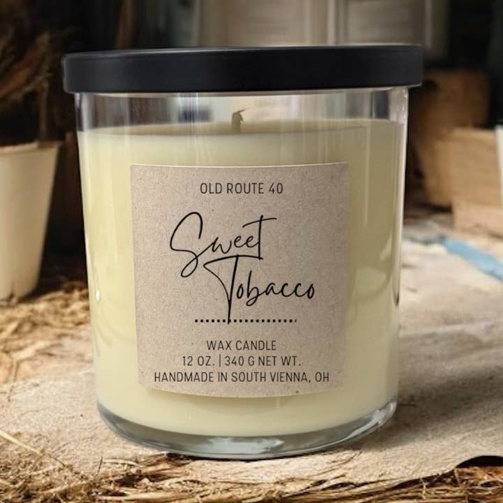 Sweet Tobacco Candle for wholesale by Old Route 40