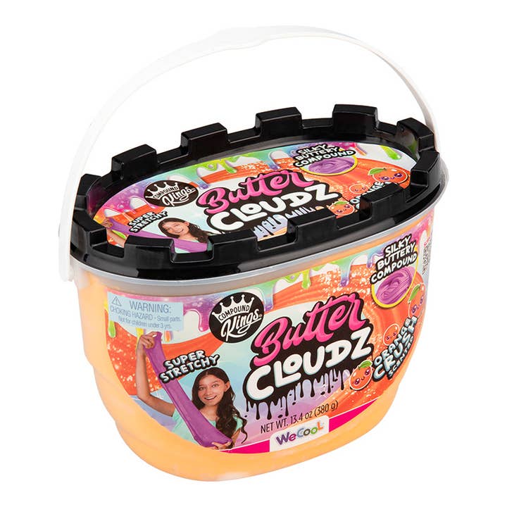 WeCool Toys - Wholesale Stress Relief Ball/Dough - Butter Cloudz Large Orange Crush1