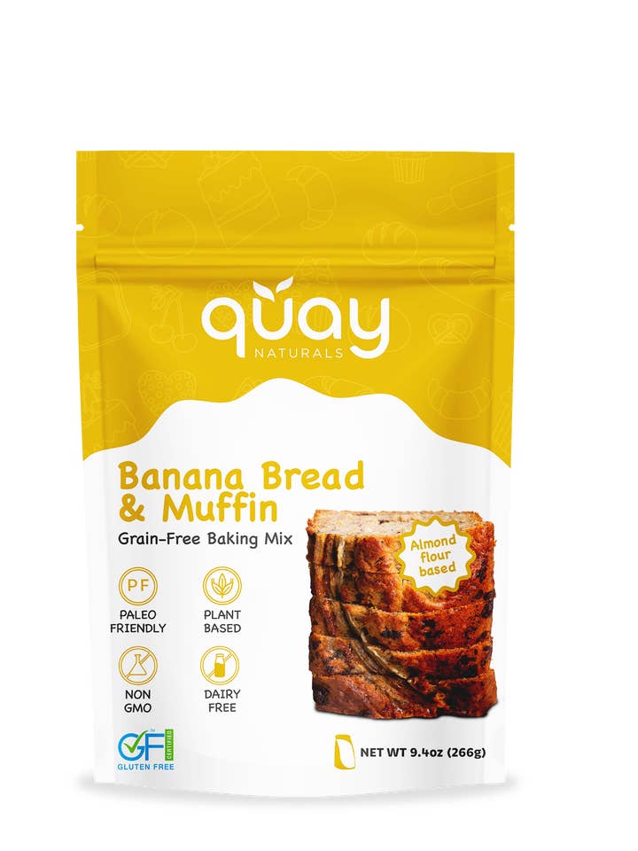 Miscela per pane e muffin alla banana per la vendita all'ingrosso da parte di Quay Naturals