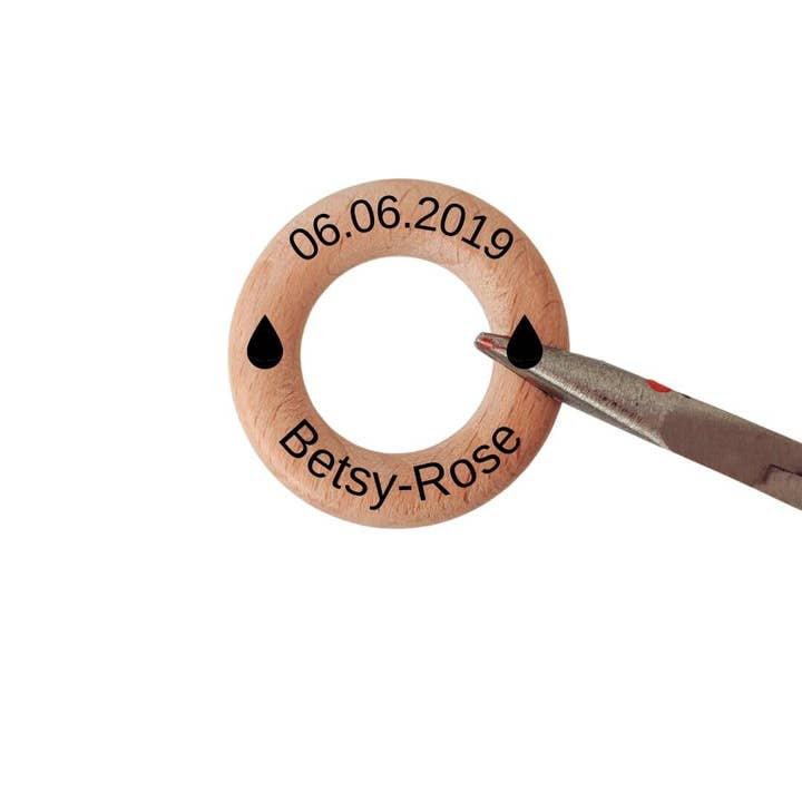 Bennie Blooms - Vente Collier de dentition – bébé - Pendentif Midnight en métal3