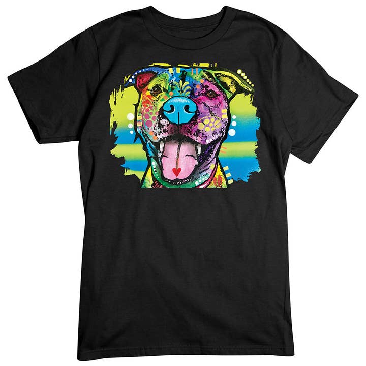 Artopia - Wholesale T-Shirt (Graphic) - Unisex - Happy Pitbull T-Shirt