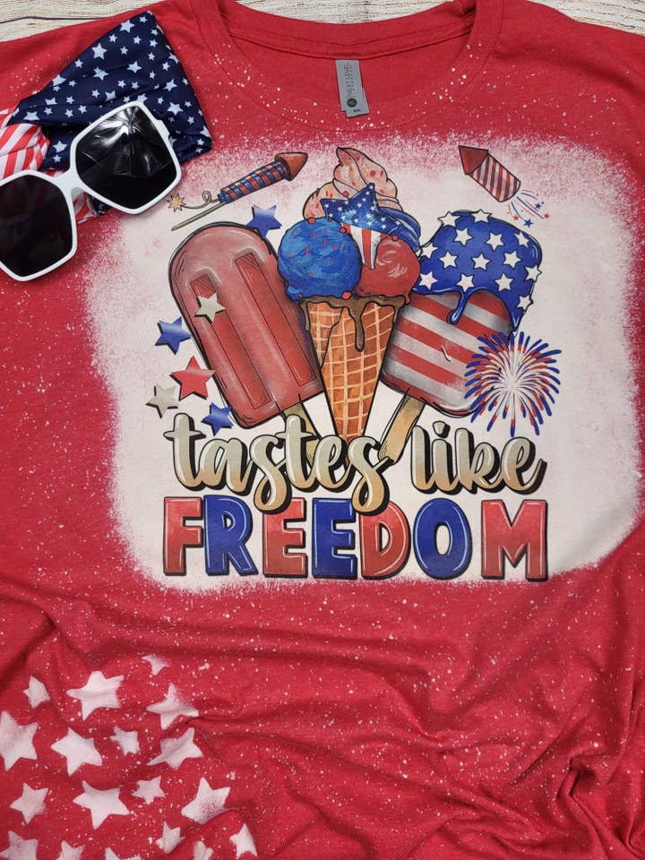 Gostos como Tee Branqueado Freedom por atacado de Wanderlust Designs Wholesale