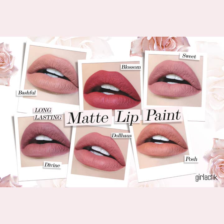 Original Long wearing Matte Lip Paint Liquid Lipstick for wholesale by Girlactik