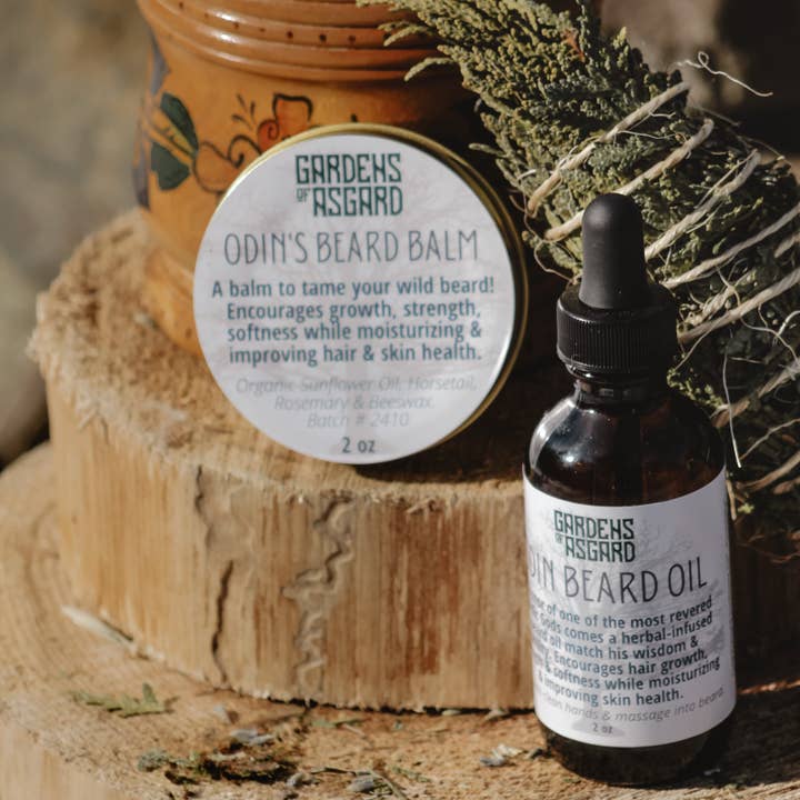 Odin Beard Care - Oil & Balm for wholesale by Gardens of Asgard