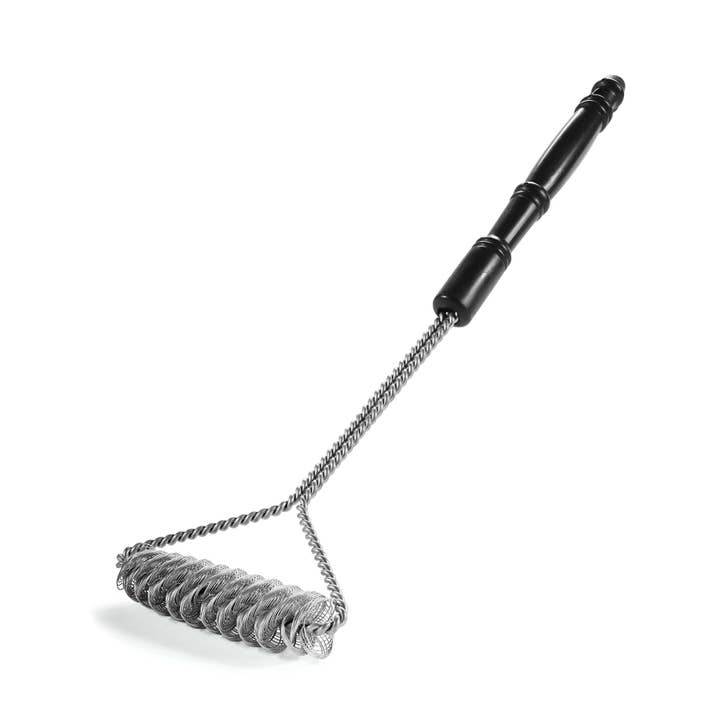 Brushtech - Wholesale Outdoor Grill Tools - 21" SAFETY DOUBLE-HELIX BRISTLE-FREE FLAT GRILL BBQ BRUSH