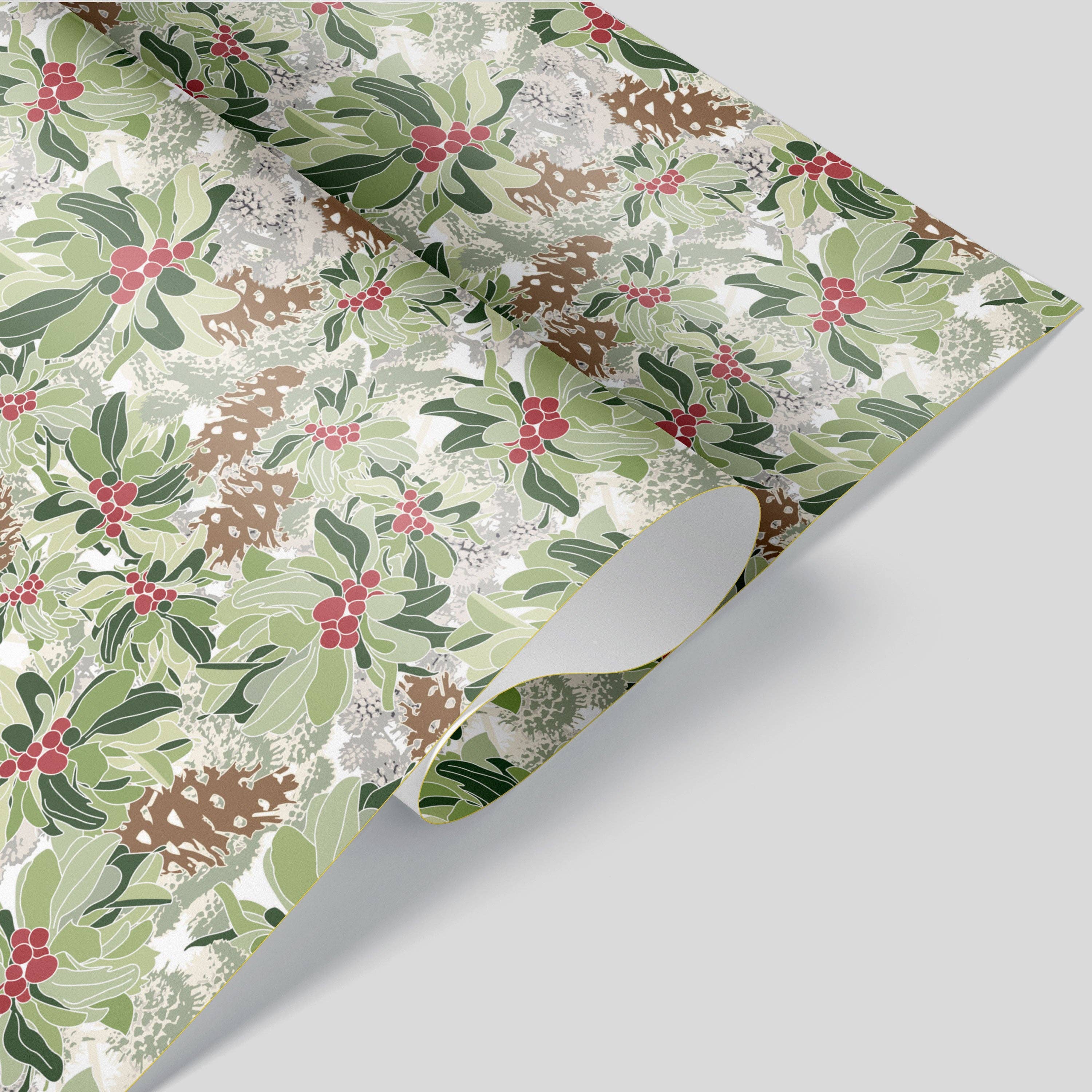 Kartoti Designs - Wholesale Wrapping Paper Roll - Mistletoe Christmas Wrapping Paper1