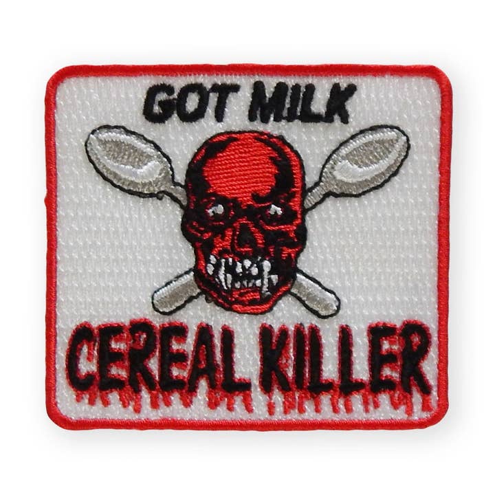 Cereal Killer Vintage Patch for wholesale by Hungry Ghost Press