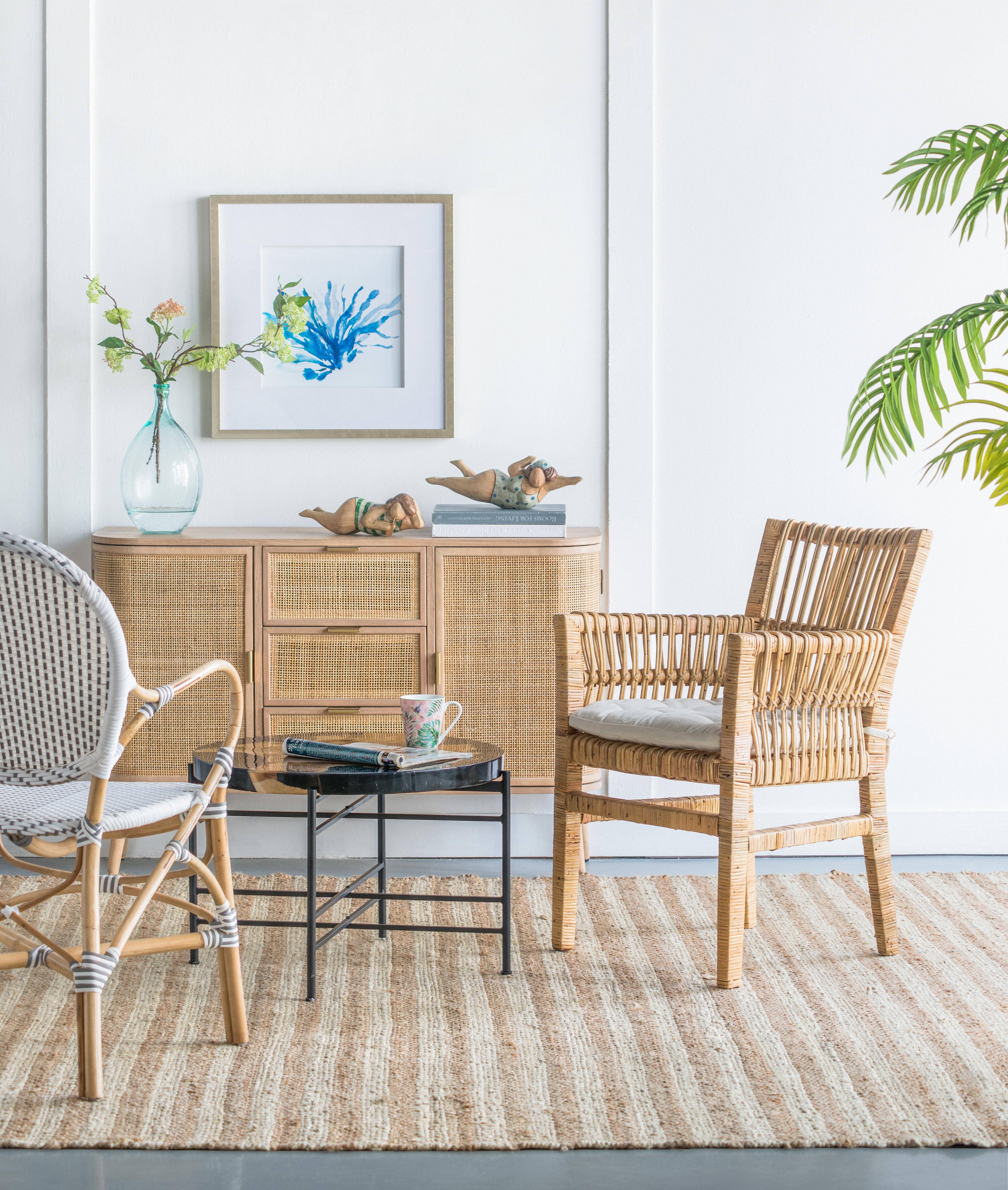 A&B Home Group Inc. - Vente Chaises - Chaise Victory 25,5x24,5x33" - Marron/Crème10