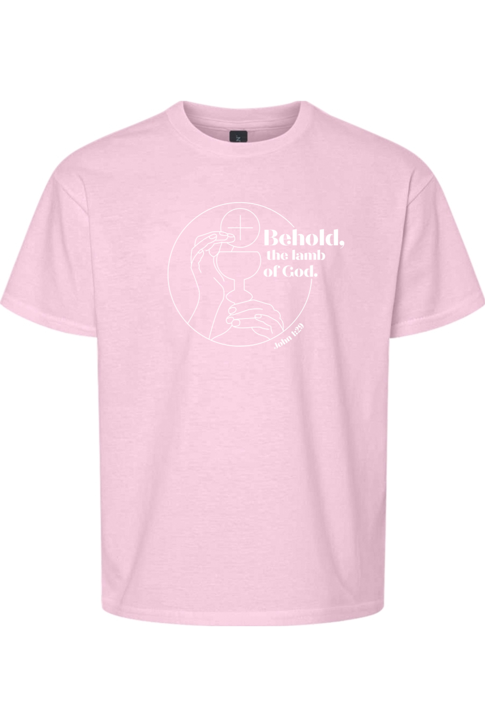 Sock Religious - Vente T-shirt sérigraphié – enfant - Voici l'Agneau de Dieu - Jean 1:29 T-shirt Jeunesse9