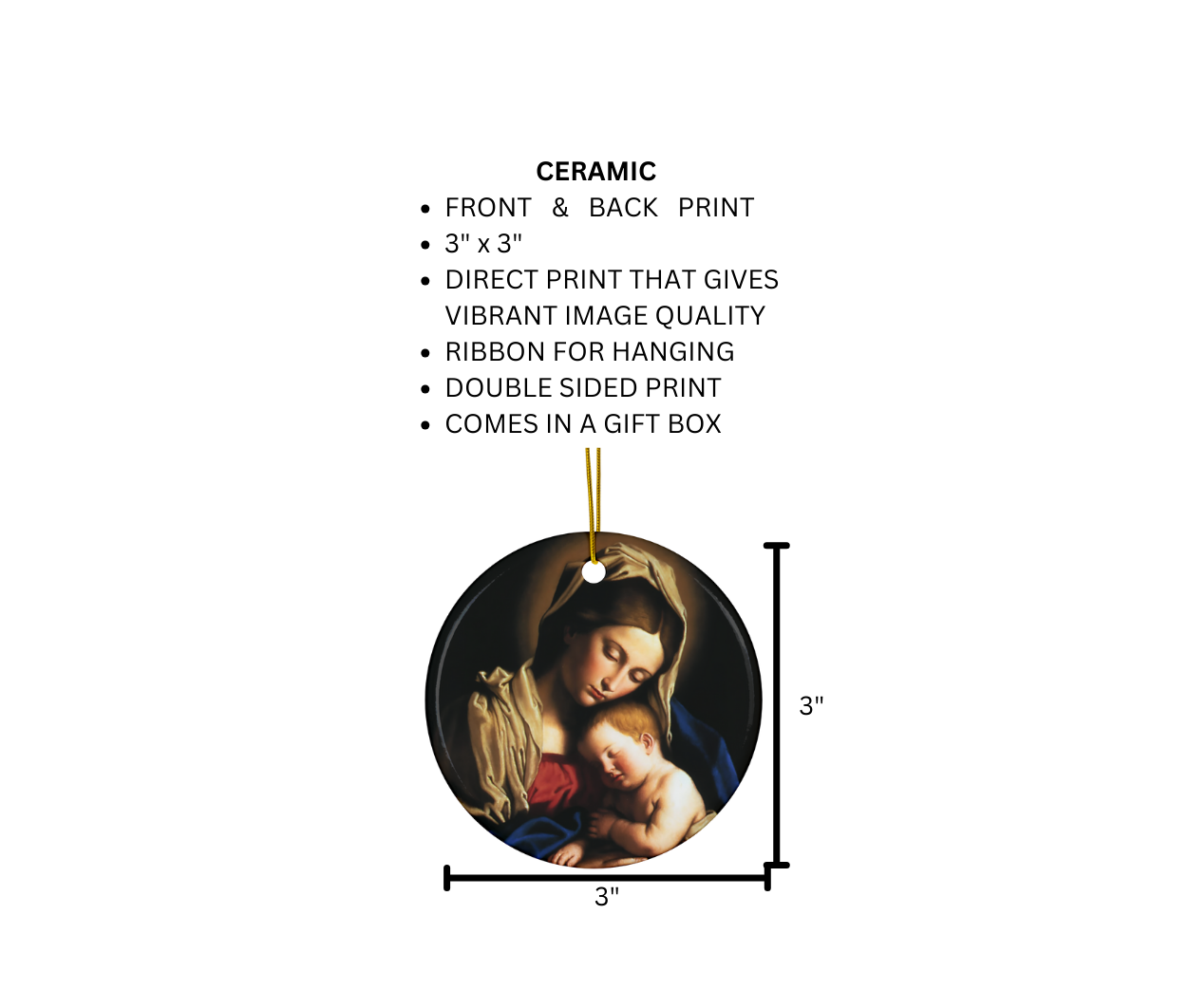 Glory Be Gifts - Wholesale Ornament - Catholic Christmas Ornament Jesus Monstrance Sacred Heart5