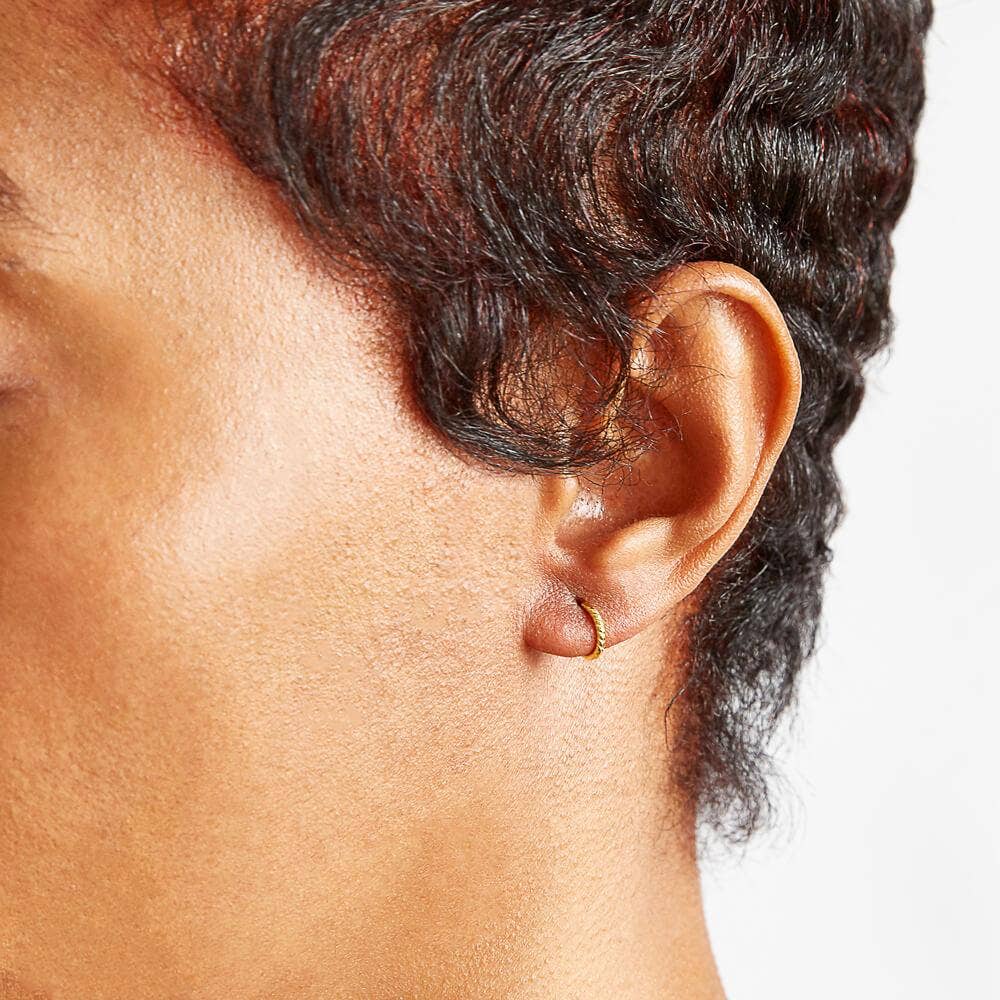 Admiral Row Jewelry - Wholesale Huggie Earrings - Mini Gold Vermeil Rope Twist Huggies - Spring 20261