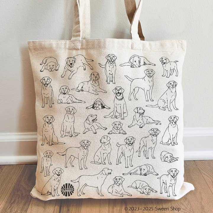 Sween Shop - Vente Tote bag – unisexe - Sac fourre-tout Labrador pour les amoureux des chiens & cadeau pour animaux de compagnie0