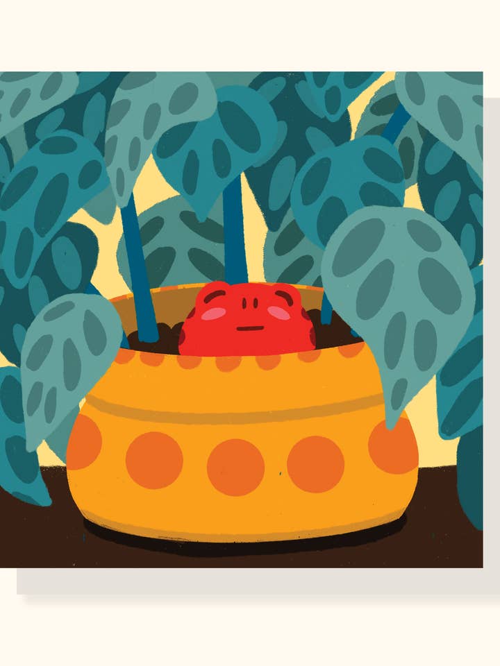 Froggy Pot Illustration für den Großhandel von Lily Wenndt Illustration