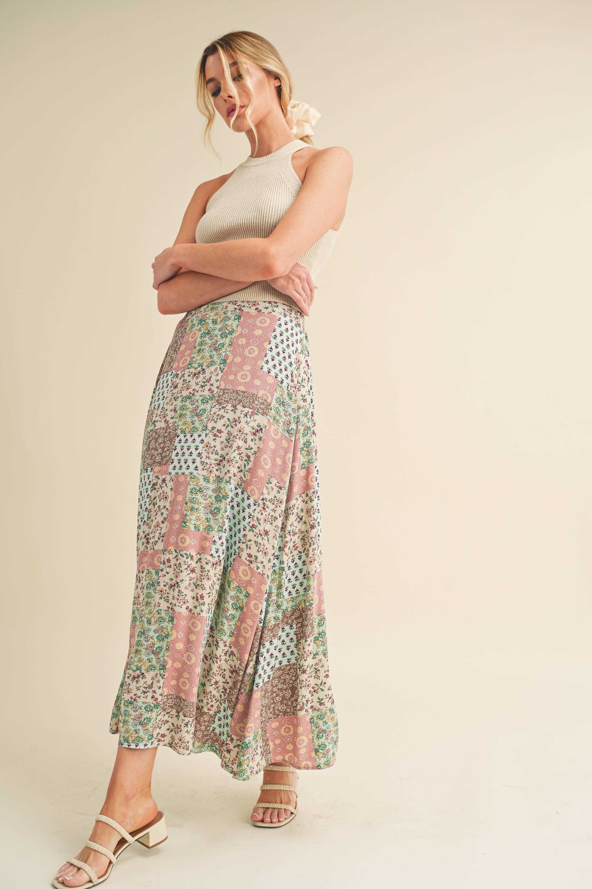 AEMI + CO - Wholesale Skirt - Women's - 773DN Bradyn Print Skirt6