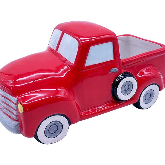 Blue Sky Clayworks - Wholesale Plant Pot - Red Truck 9“Planter