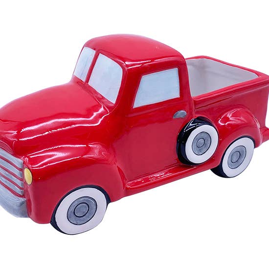 Red Truck 9“Planter for wholesale by Blue Sky Clayworks