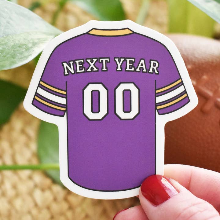 MN Football Next Year Sticker for wholesale by Wild North Co