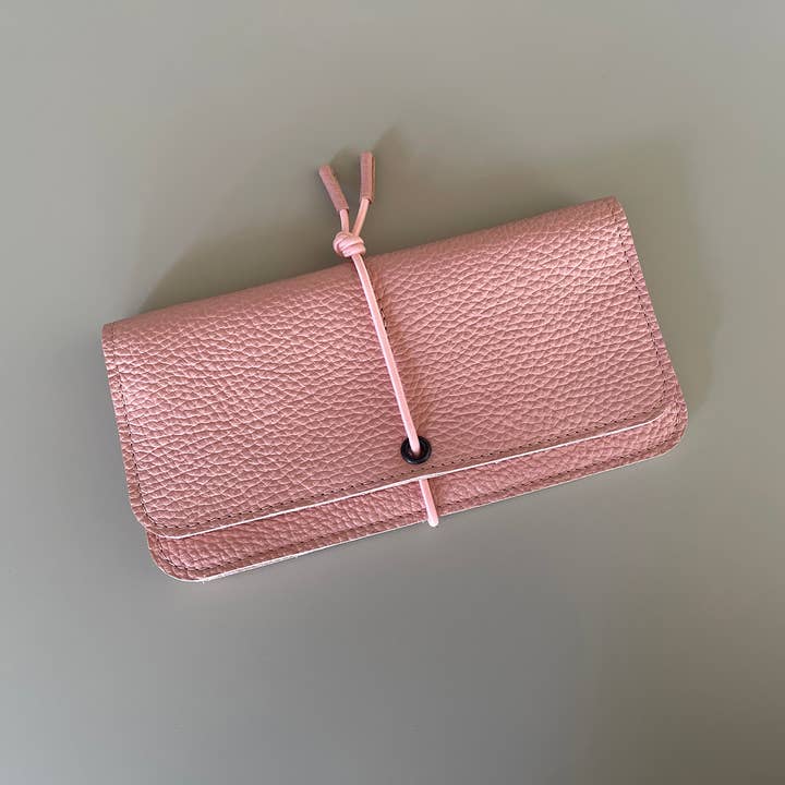 Marieke Jacobs - Wholesale Wallet - Women's - KNOT wallet wide - leather - dandelion - shell - blossom9