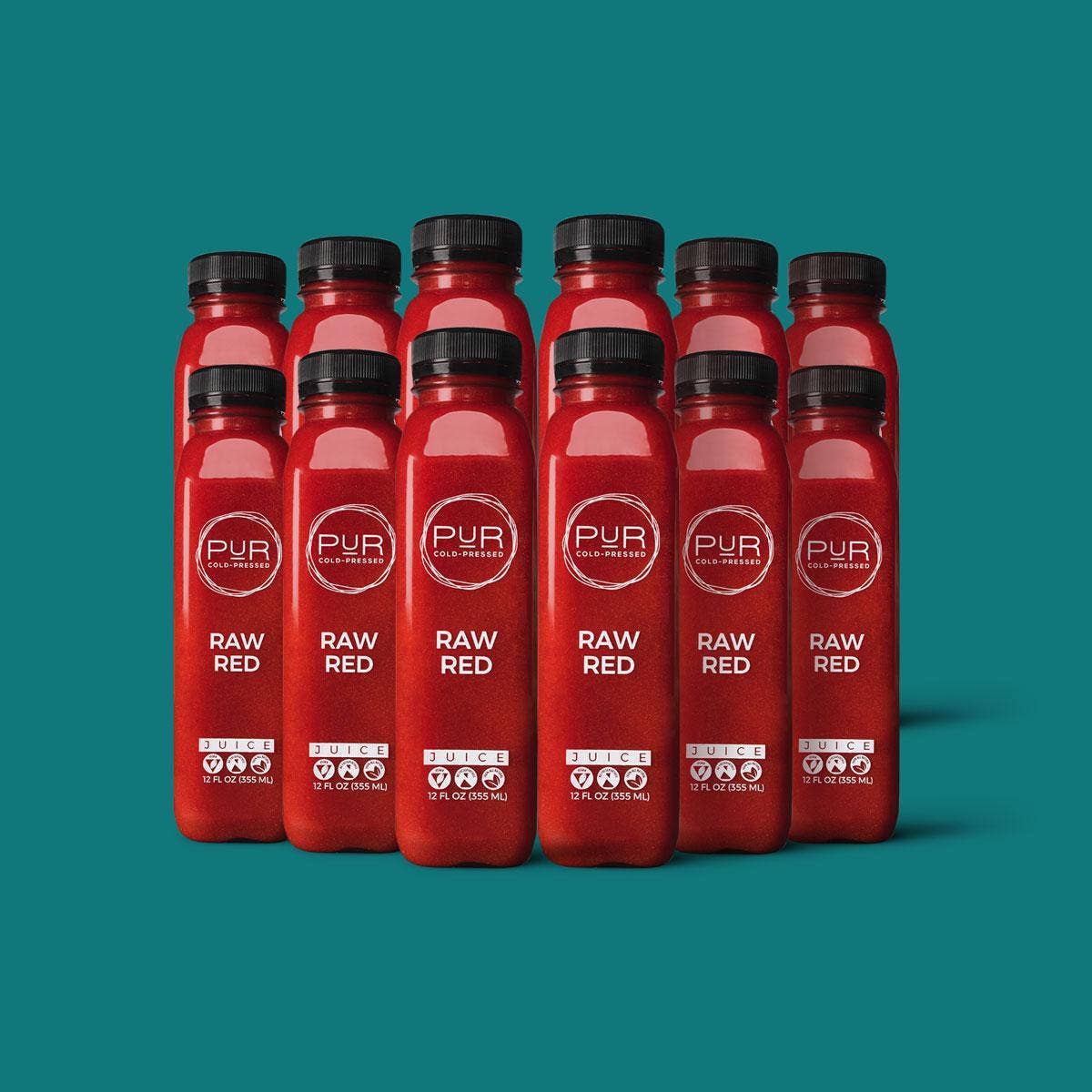 PUR Cold Pressed Juice - Wholesale Wellness Juice/Tonic - RAW RED - DAILY JUICE KIT