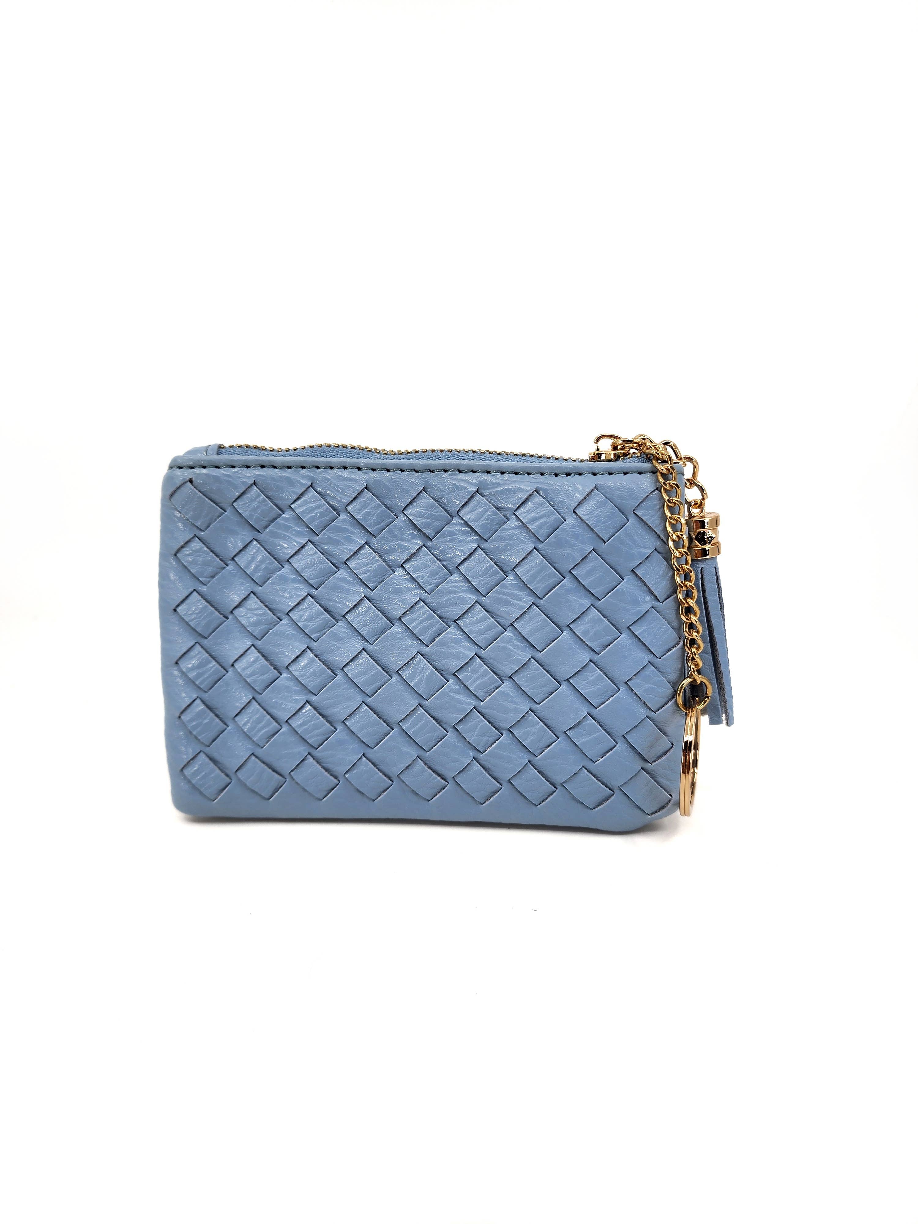 Hatzzi – wholesale Coin purse – Women’s – Woven Tassel Puller Top Zip Coin Purse Wallet with Key Chain1