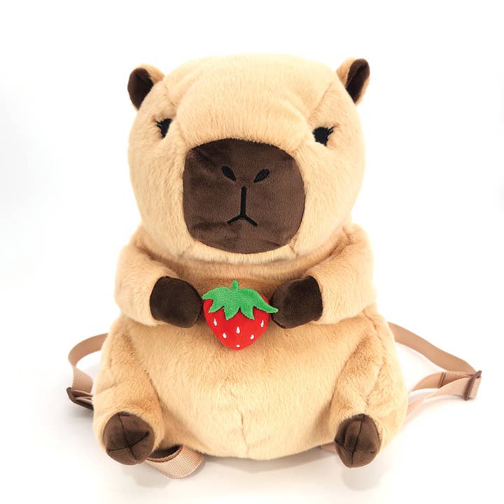 Capybara Furry Plush Backpack for wholesale by COMECO INC