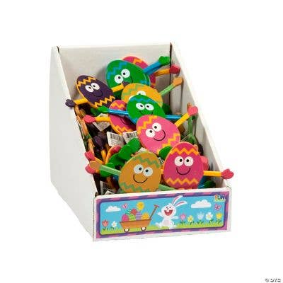 Fun Express - Wholesale Figurine Toy - Kids - PDQ Easter Egg Bendable (24)1