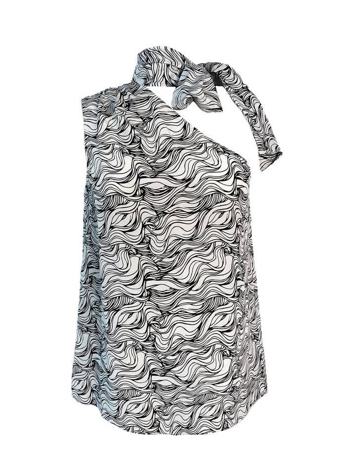 Ade zijden top voor wholesale door Solgo Atelier