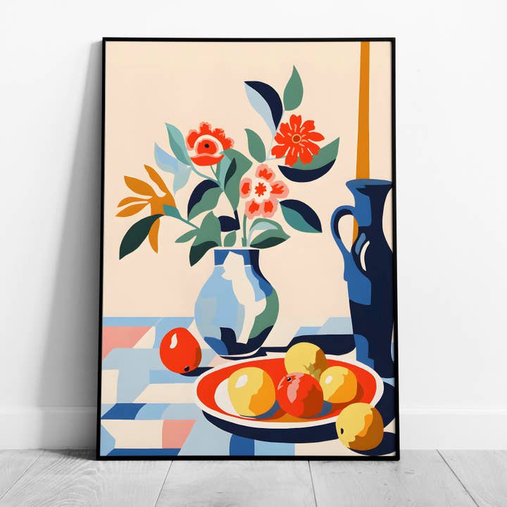 Vibrant Still Life Harmony - Rolled Poster Wall Art Print for wholesale by House Prints