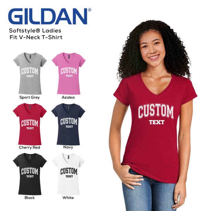 Herbs Trade – wholesale T-shirt – women's – Gildan Softstyle Ladies Fit V-Neck T-Shirt 64V00L