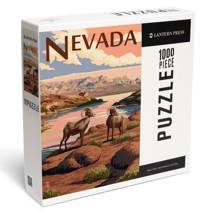 1000 PIECE PUZZLE Nevada, Bighorn Sheep for wholesale by Lantern Press