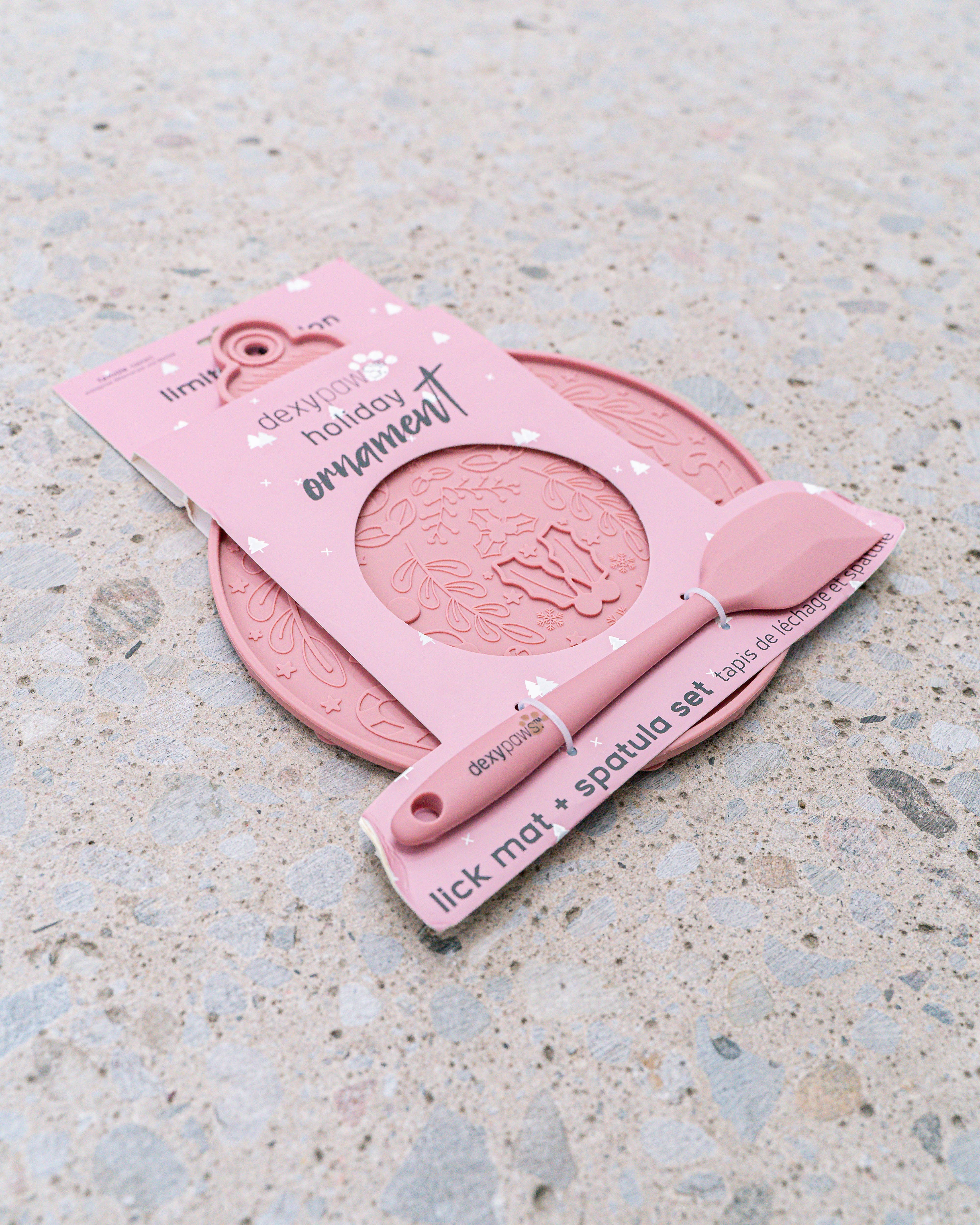 dexypaws - Wholesale Pet Food Mat - Dog - 2 Piece Ornament Lick Mat & Spatula Set8