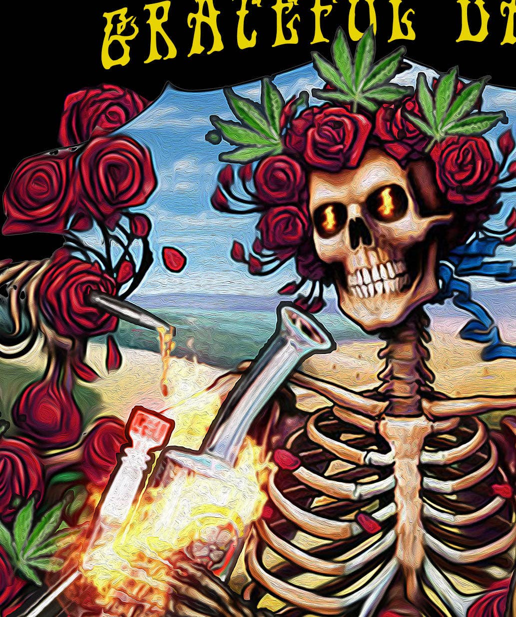 StonerDays Apparel - Venta al por mayor Sudadera con capucha - Mujer - Sudadera corta con capucha Grateful Dabs8