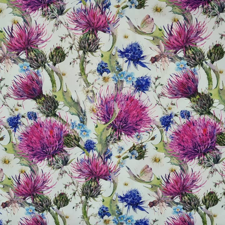 Waterproof Fabric Thistle for wholesale by Flamingo Fabrics