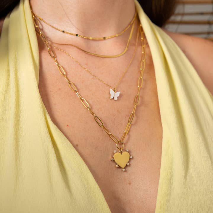 Brenda Grands Jewelry – Großhandel Kette mit Anhänger/Charm – Wasserdichter Schmetterlings-Anhänger Halskette3