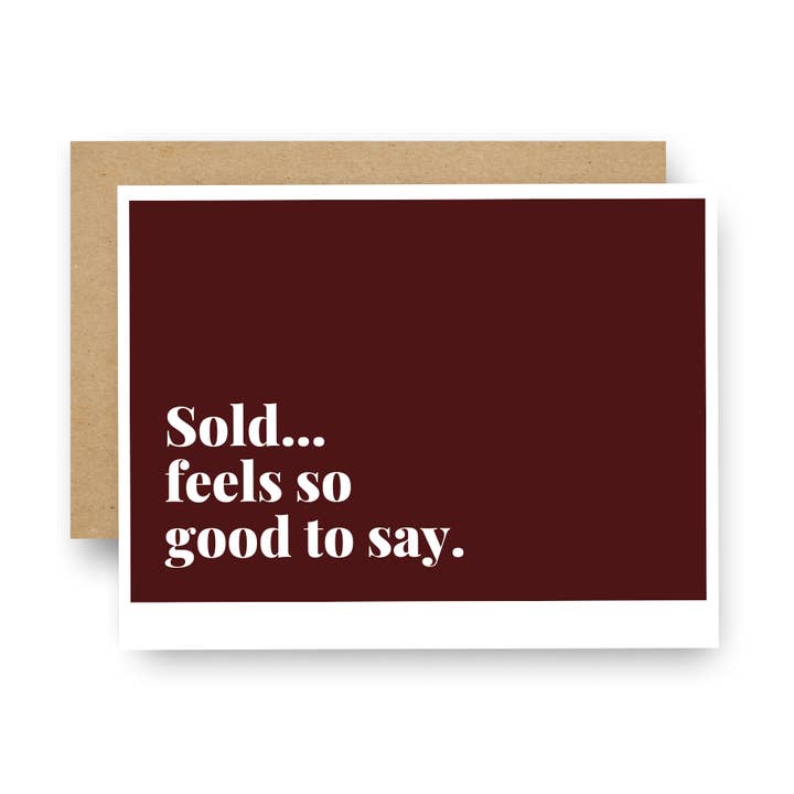 Carte de notes vendue... Feels So Good to Say pour la vente par Careerlog