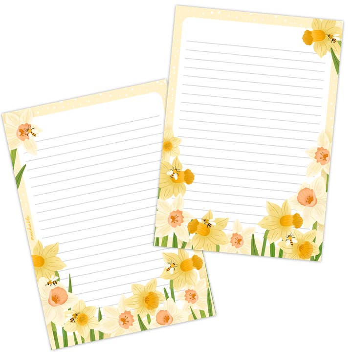 Notepad - daffodil flowers spring for wholesale by Muchable