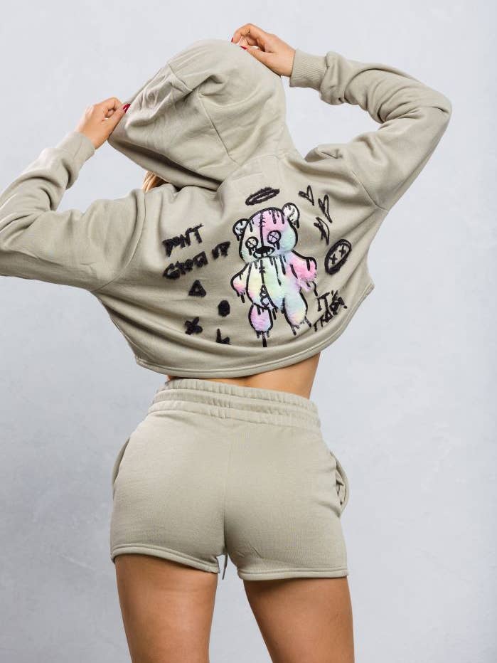 Set de dos piezas Don't Grow Up Teddy para venta al por mayor de Trio Urban