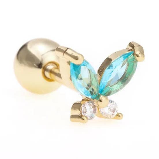 Piercing shining butterfly blauw voor wholesale door Rosies