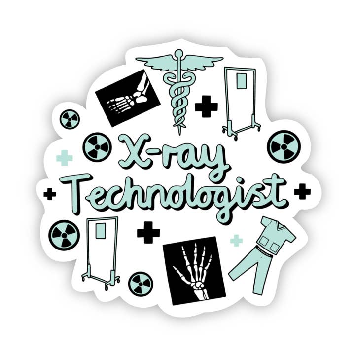 Big Moods - Wholesale Sticker - X-ray Technologist Green Sticker