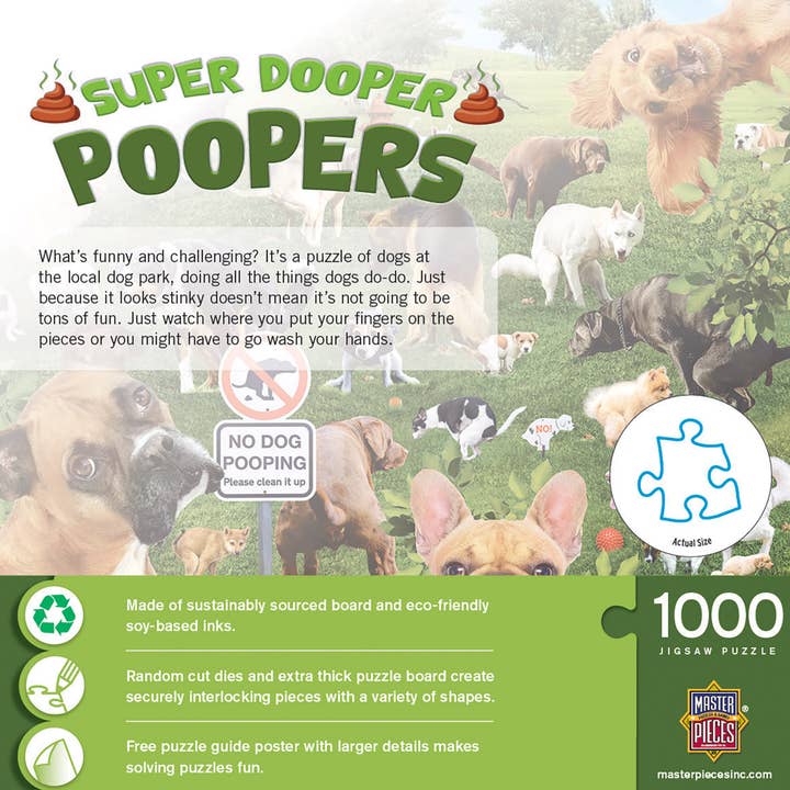 Masterpieces Puzzles - Wholesale Puzzle - Adult - Super Dooper Poopers 1000 Piece Puzzle
