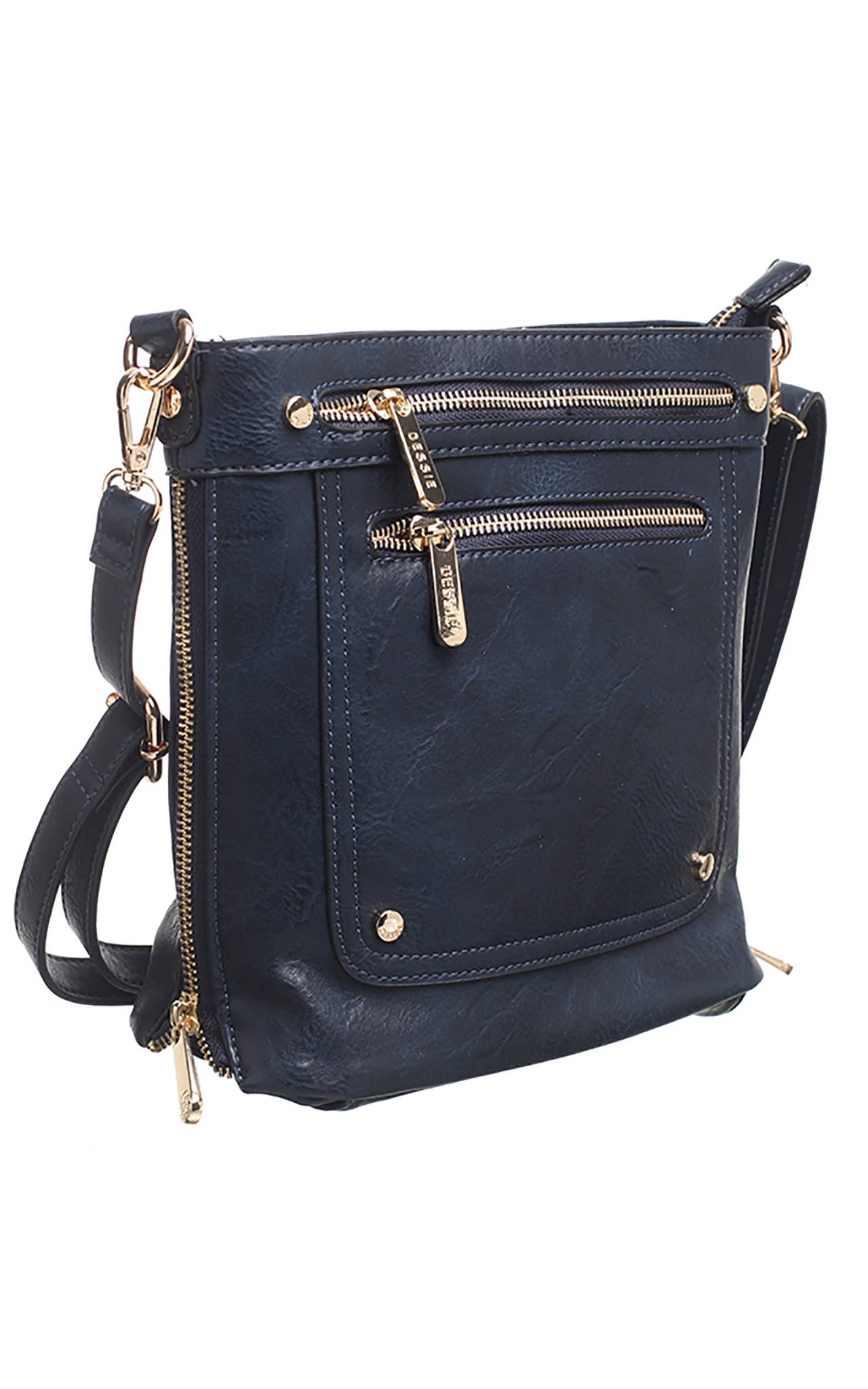 Bessie London - Venta al por mayor Bandolera - Mujer - BANDOLERA CON DOBLE BOLSILLO FRONTAL CON CREMALLERA2