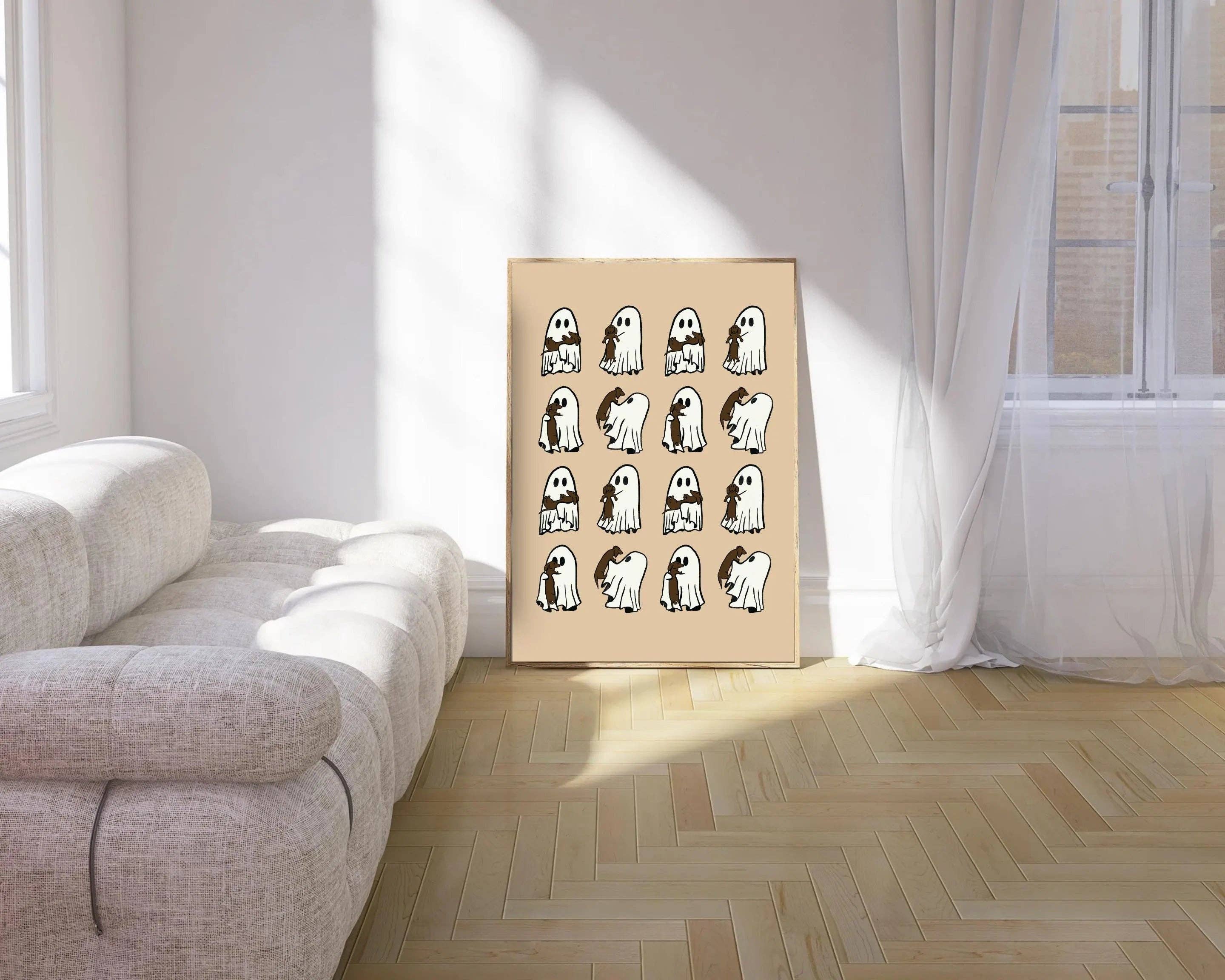 Olive Street Collective - Wholesale Art Print - Dachshund and Ghost Print1