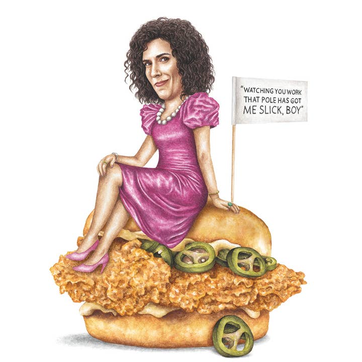 Celebs on Sandwiches - Wholesale Art Print - The Righteous Gemstones - Set of 6 Prints2