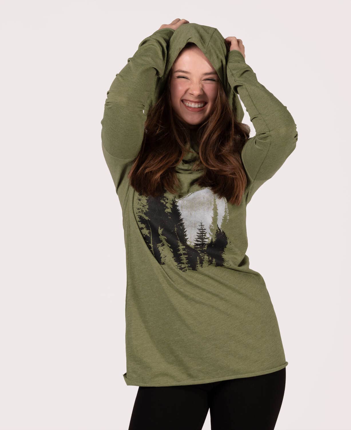 Soul Flower - Wholesale Hoodie - Women's - North Woods Cowl Yoga Hoody3