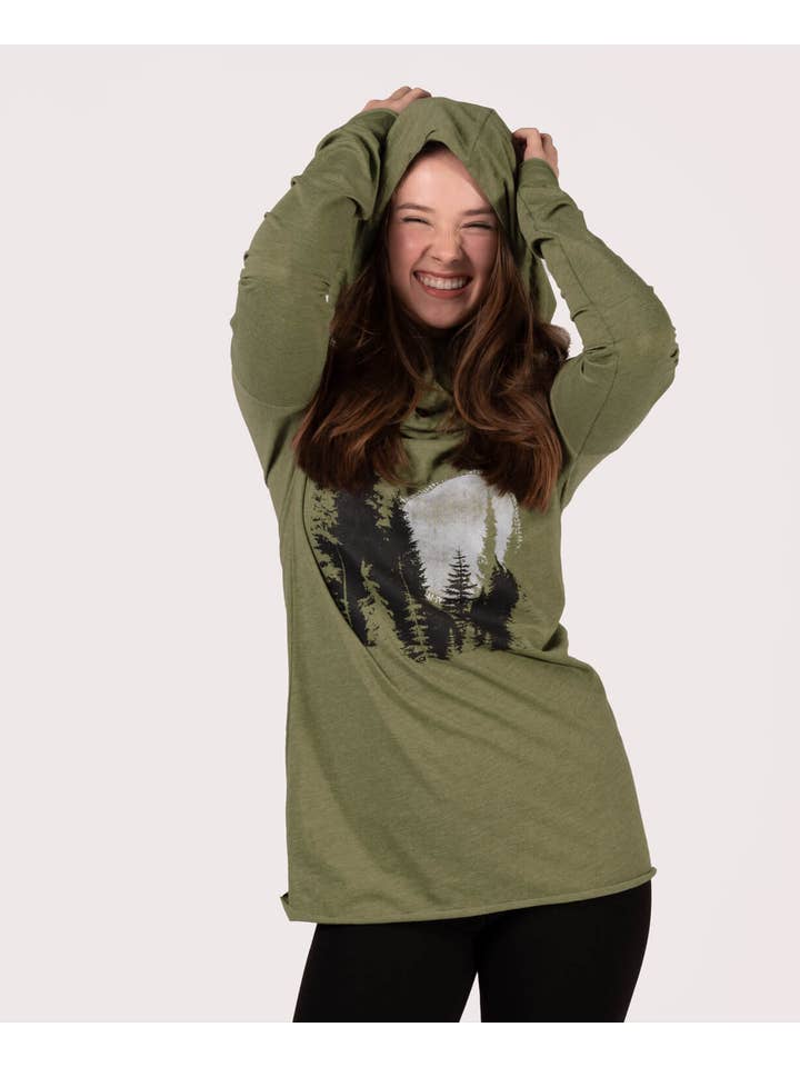 Soul Flower - Wholesale Hoodie - Women's - North Woods Cowl Yoga Hoody3