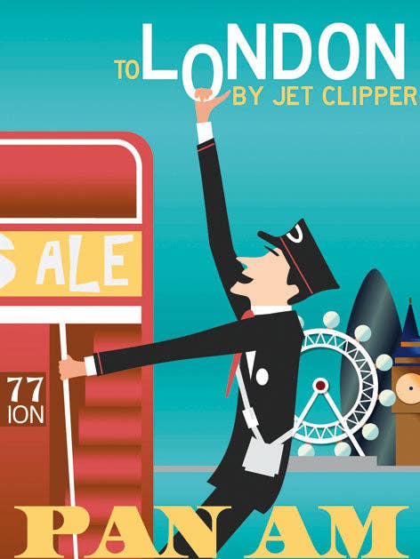 Flygbolag - London Pan Am för wholesale av BLUE SHAKER