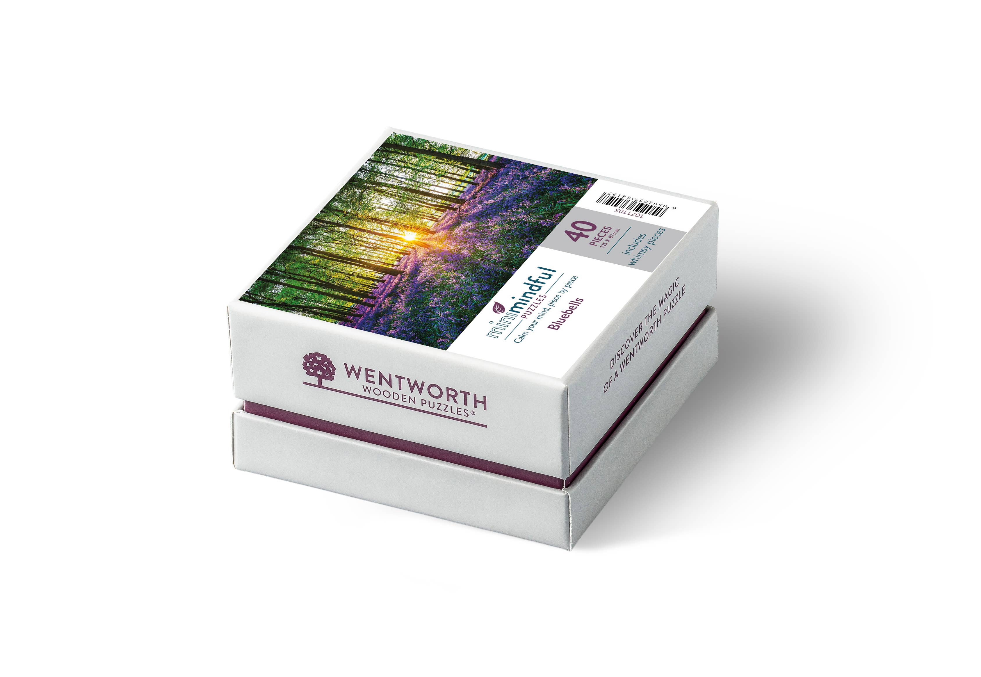 Wentworth Puzzles – wholesale Puzzle – Adult – Bluebells Premium Wooden Mini Mindful Puzzle0