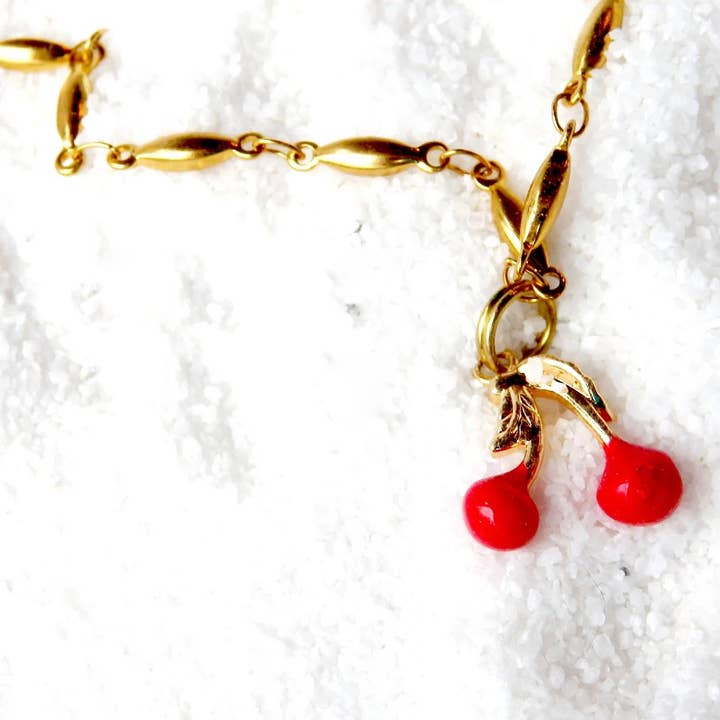 AnkletAllure - Wholesale Anklet - Rockabilly Jewelry Cherry Anklet Summer Jewelry Retro 50's6