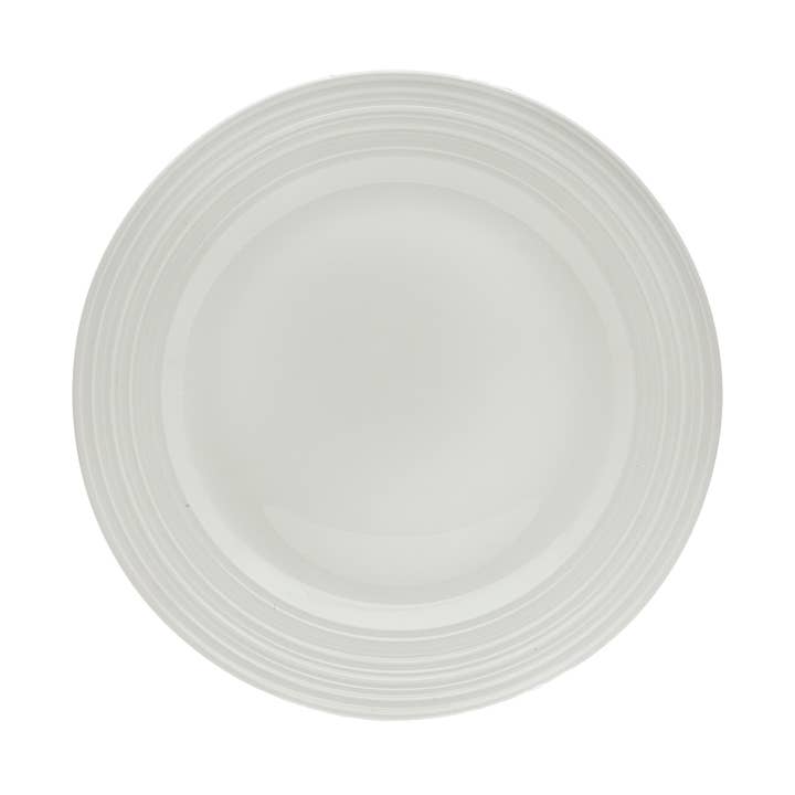8" Embossed Bone China Dessert Plate for wholesale by Godinger